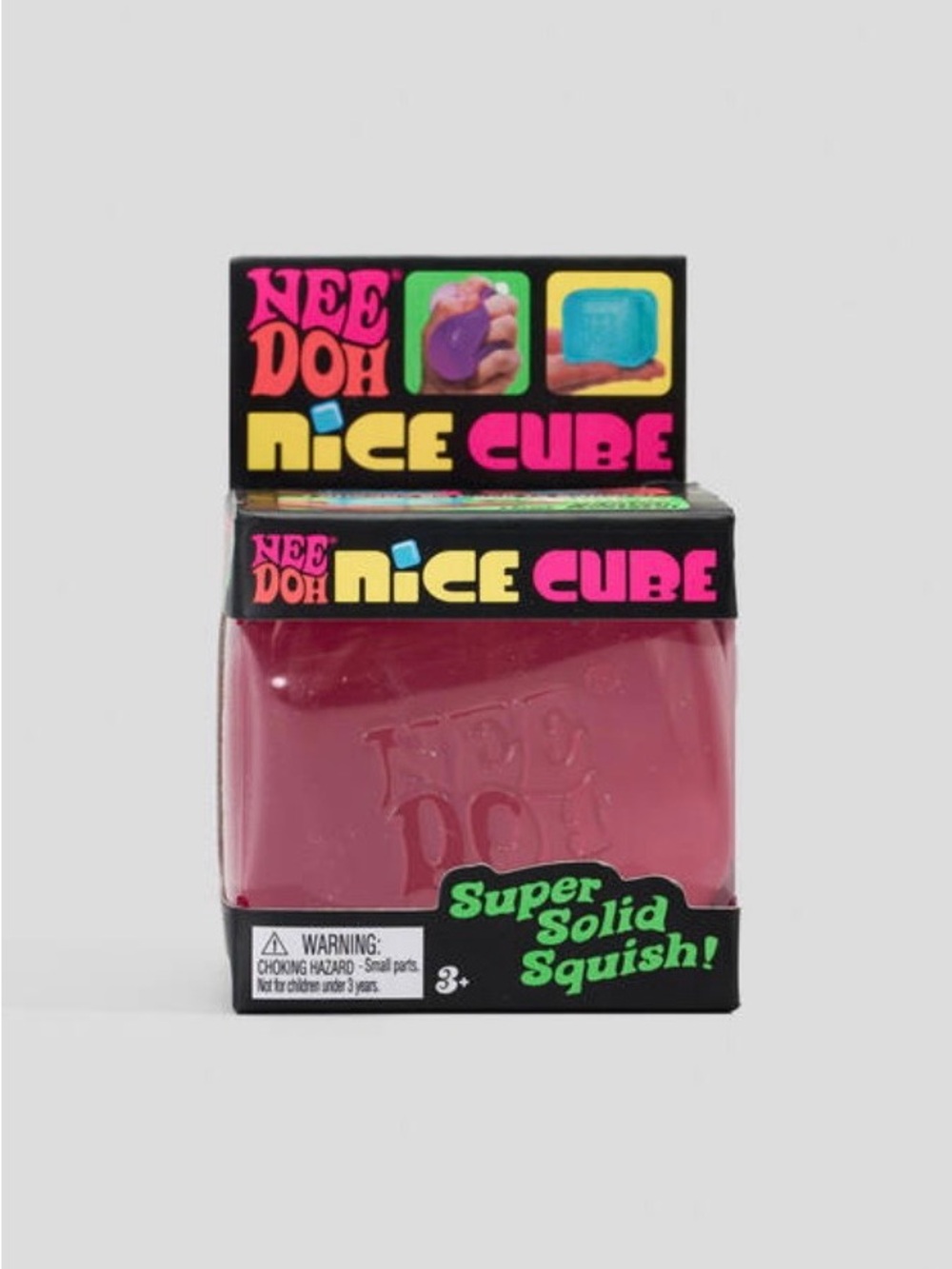 NeeDoh Nice Cube Super Solid Squish - Pink